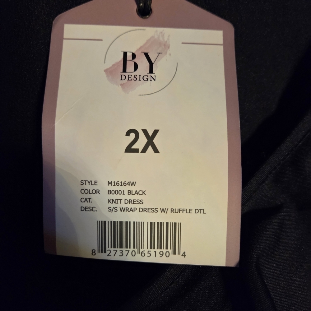 BY Design Womes Black Asymmetrical Ruffle Dress - Picture 3 of 16